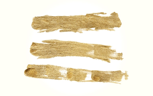 Conjunto de pincel dourado feito à mão
