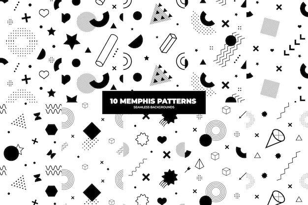 Conjunto de plano de fundo de Memphis