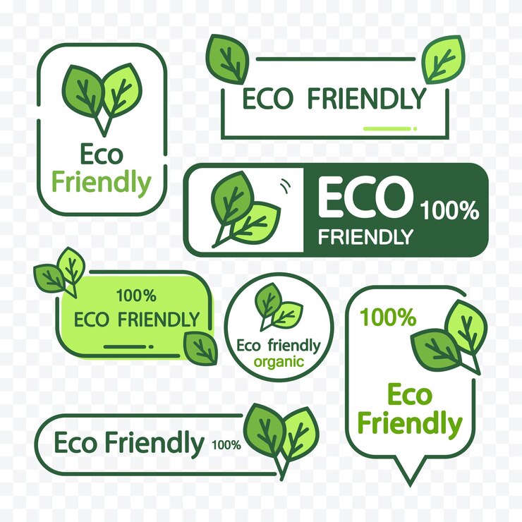 Vetor conjunto de rótulos de alimentos ecológicos orgânicos conceito de recolha natural