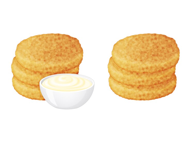 Conjunto de saborosos batatas fritas com ícones de molhos em fundo branco. Estilo dos desenhos animados. ilustração.