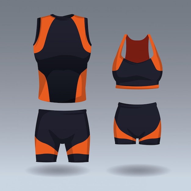 Conjunto de sport wear para masculino e feminino