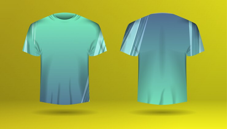 Conjunto de t-shirt masculina com modelo colorido
