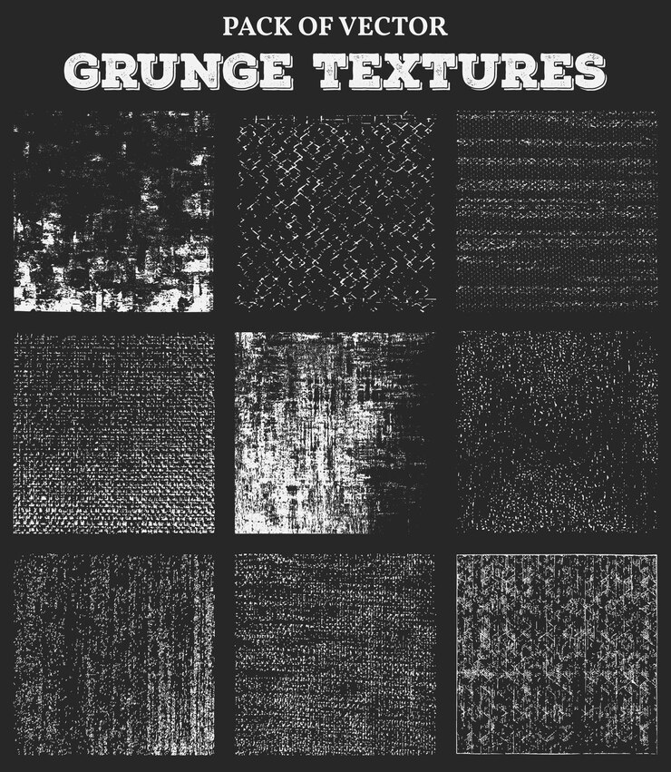 Vetor conjunto de textura angustiado grunge bege