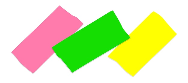Vetor conjunto de uísque fitas adesivas listras de papel de cola de escritório coloridas bandagens adesivas faixas de fita realistas