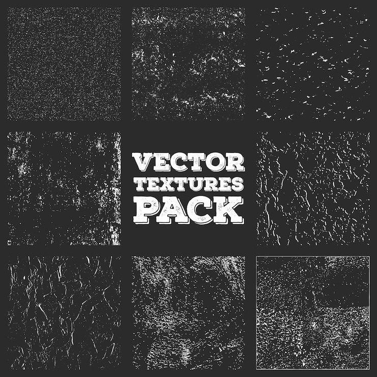 Vetor conjunto de velho preto vazio envelhecido papel danificado poeira e arranhões design vetor ilustração