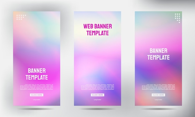 Conjunto de vetor de modelo vertical de vetor de modelo vertical, fundo de apresentação de capa, publicação moderna x-banner e bandeira-banner, Roll up banner stand design modelo
