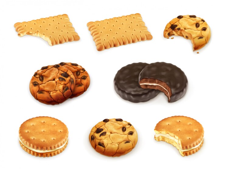 Vetor conjunto de vetores de cookies