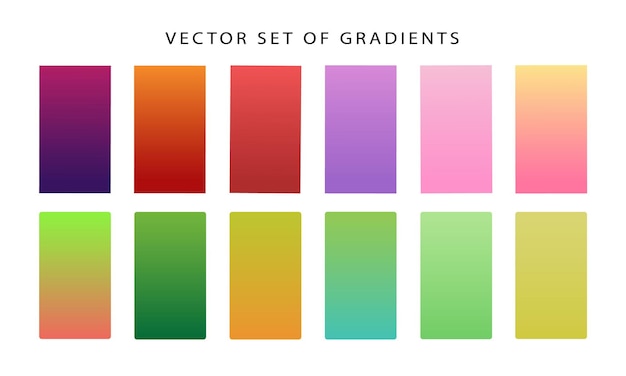 Vetor conjunto de vetores de gradiente