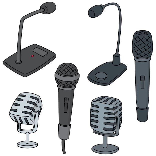Conjunto de vetores de microfone