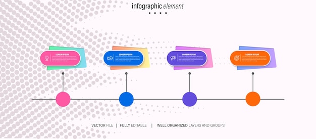 Vetor conjunto de vetores de vetores de infográfico de negócios