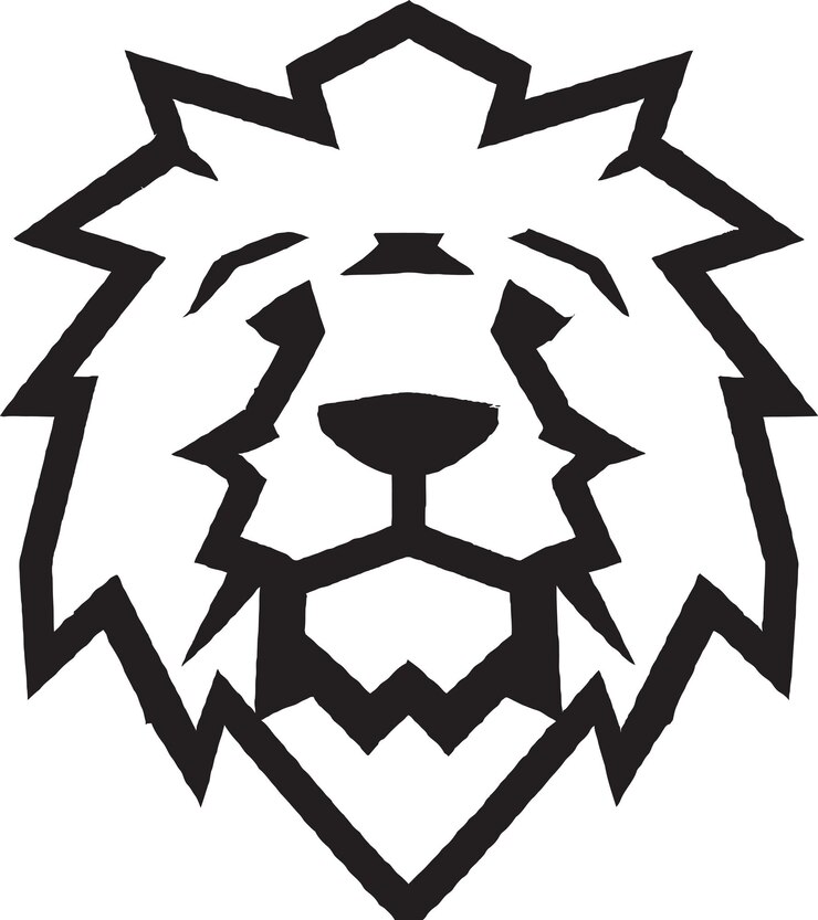 Vetor conjunto de vetores do logotipo do rei leão para marcas de entretenimento