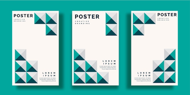 Conjunto de vetores gratuitos de coleção de capas modernas minimalistas abstratas