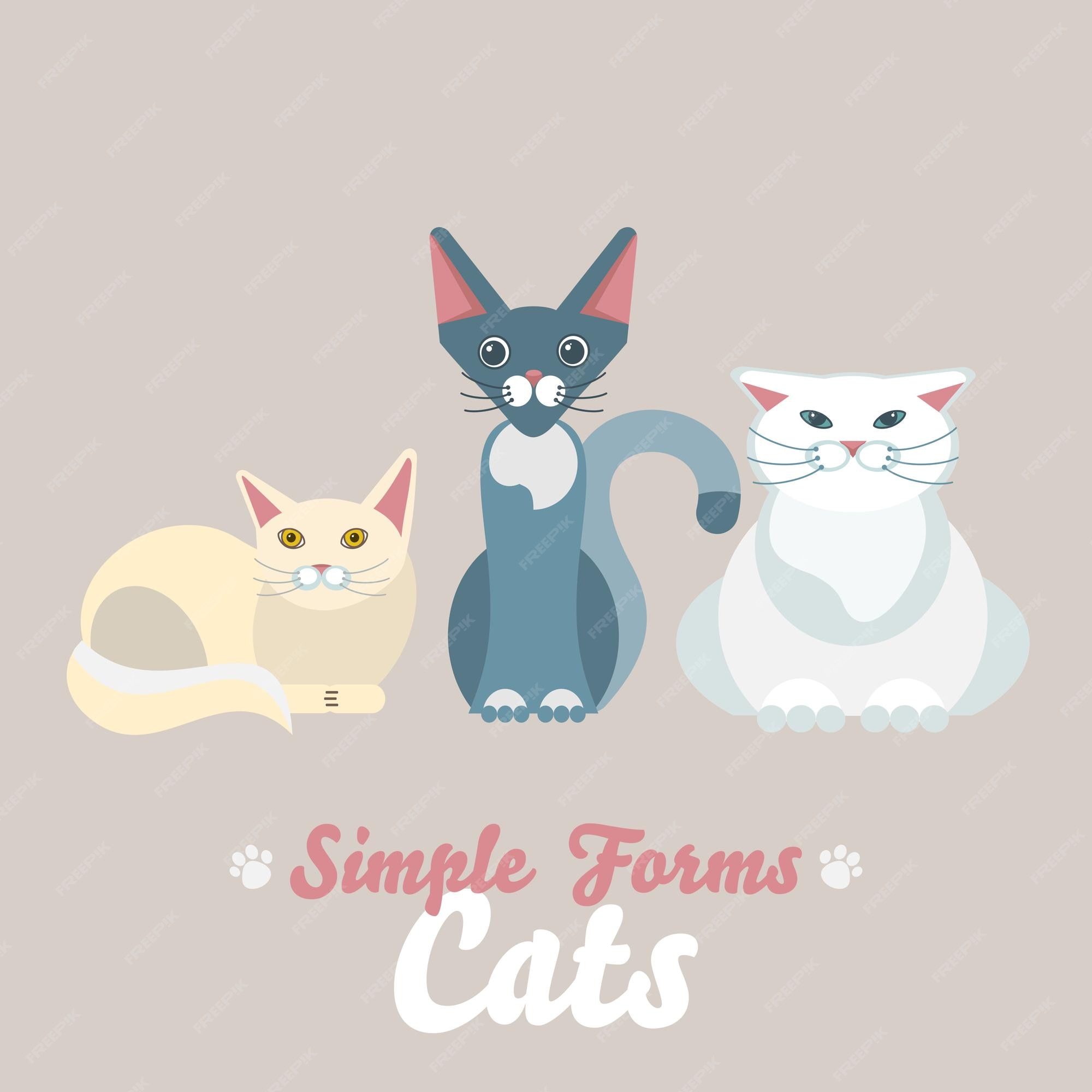 Gatos De Desenho Animado Amarelo Desenhados À Mão Conjunto Para Design.  Gatos Bonitos Melhores Amigos. Ilustração Vetorial. Royalty Free SVG,  Cliparts, Vetores, e Ilustrações Stock. Image 167469995