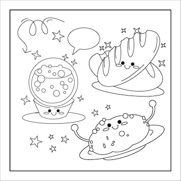 101 desenhos kawaii para colorir