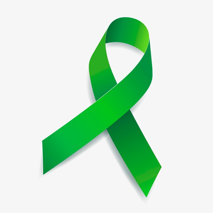 Consciência da fita verde Acondroplasia, Câncer Adrenal, Transtorno Bipolar, Câncer de Olho, Glaucoma, Escoliose Infantil. Isolado em um fundo branco. Ilustração vetorial