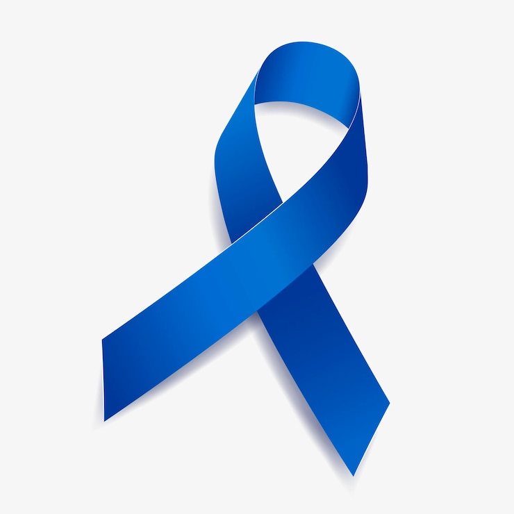 Conscientização da fita azul Artrite, Segurança da Água, Hidrocefalia, Displasia Fibrosa, Educação, Câncer de cólon. Isolado em um fundo branco. Ilustração vetorial.
