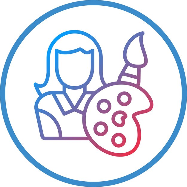 Conservator de Design Vector Estilo de Ícone Feminino