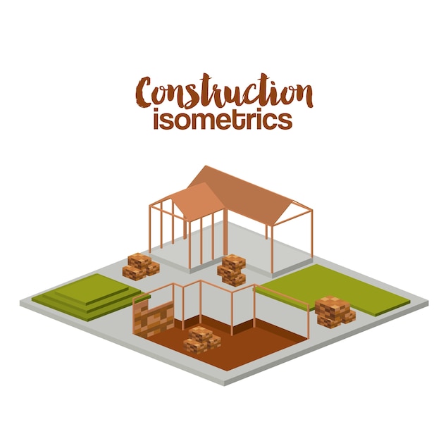 Construção isométrica design