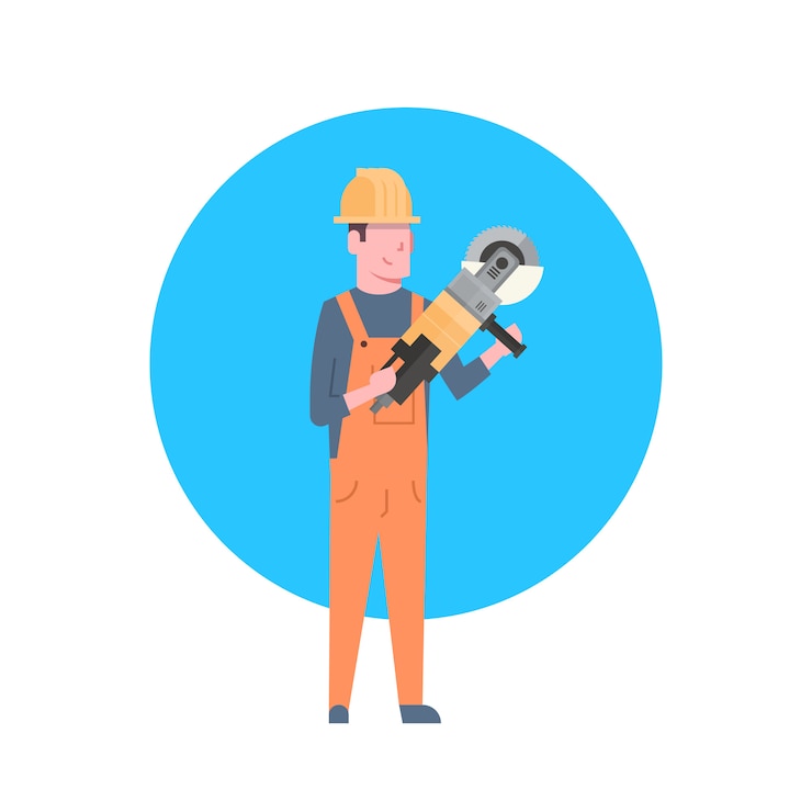 Vetor construtor de ícone construtor homem usando capacete