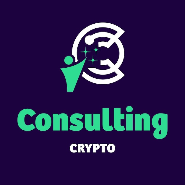 Vetor consultoria crypto logo