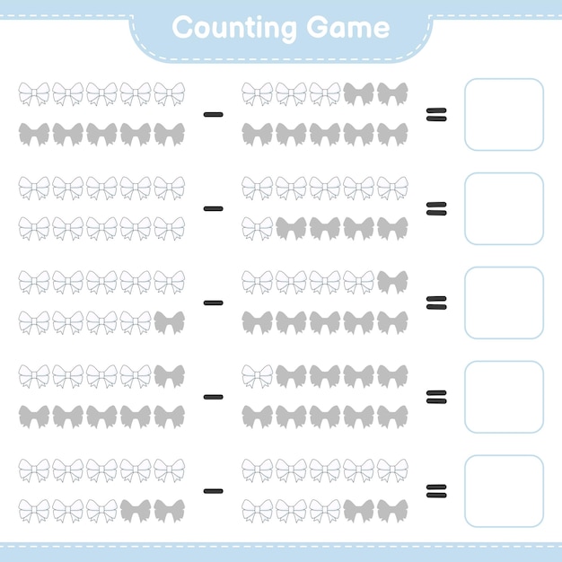 contar e combinar o jogo com correio em papel. planilha para crianças  pré-escolares, folha de atividades para crianças 10975430 Vetor no Vecteezy