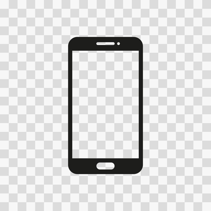 Vetor contato de ícone de smartphone de vetor gratuito