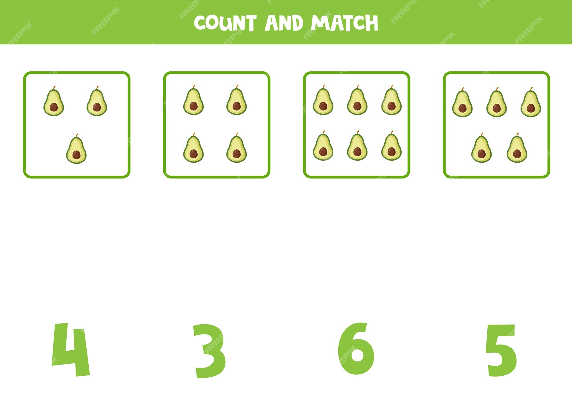 Jogos educativos para crianças matemática combine as cestas com o