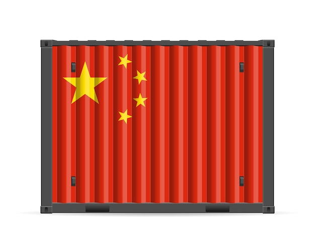 Contêiner de carga bandeira da China
