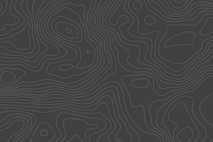 Vetor contores topográficos fundo mapa papel branco relevos curvos fundo topografia paisagem e