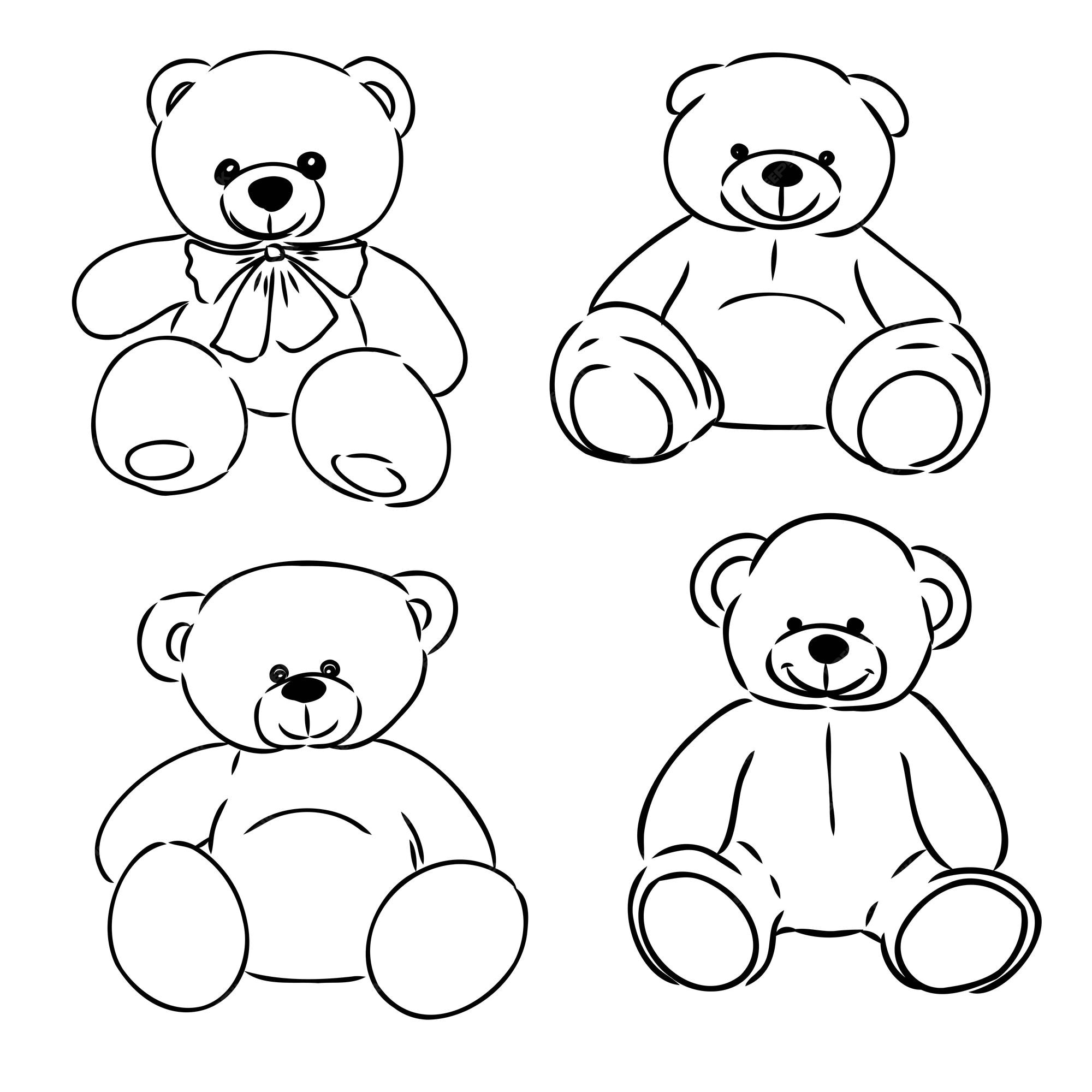 Urso boneca desenho animado carregando seguro do dinheiro. vetor desenho  animado ilustração 24360345 Vetor no Vecteezy