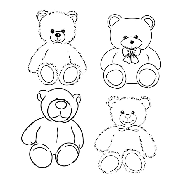 Urso boneca desenho animado carregando seguro do dinheiro. vetor desenho  animado ilustração 24360345 Vetor no Vecteezy