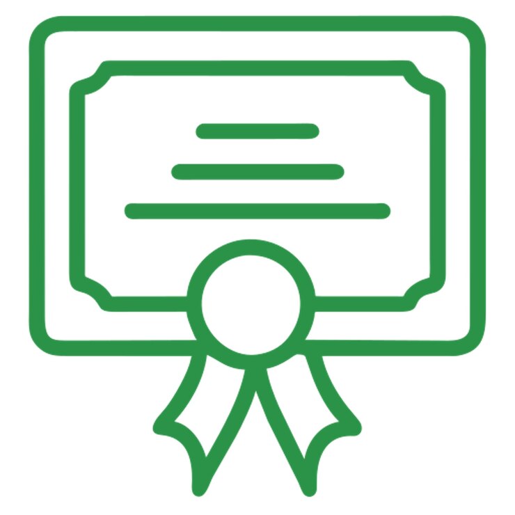 Vetor contorno de ícone do certificado