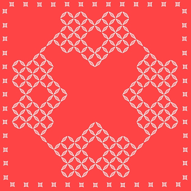 Contorno de silhueta de losango padrão decorativo fundo geométrico vetor isolado