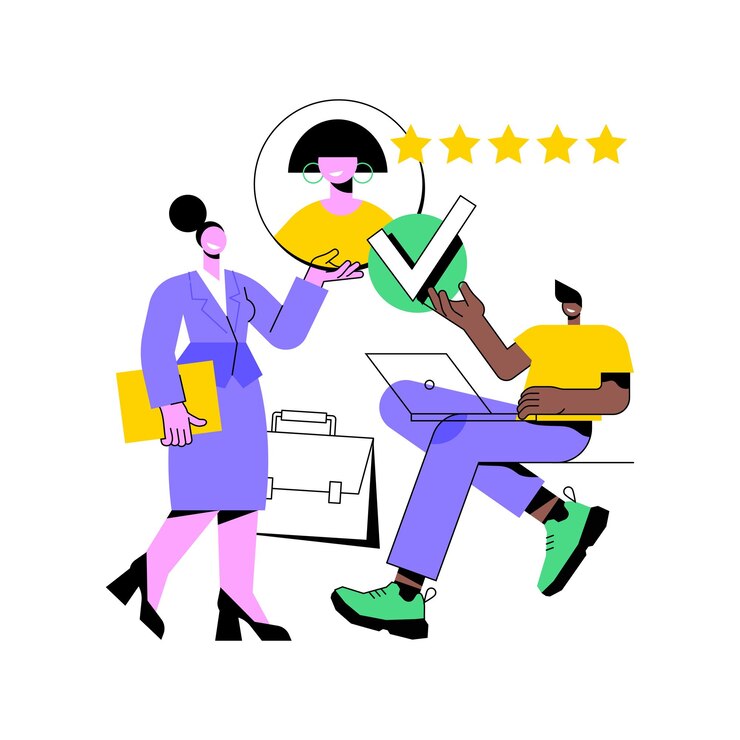 Vetor contratando ilustração em vetor conceito abstrato de empregado