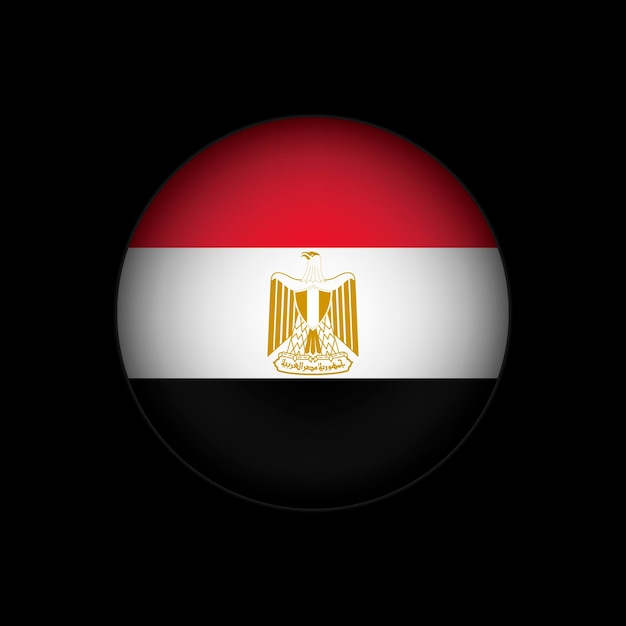 Contry Egito Egito bandeira ilustração vetorial