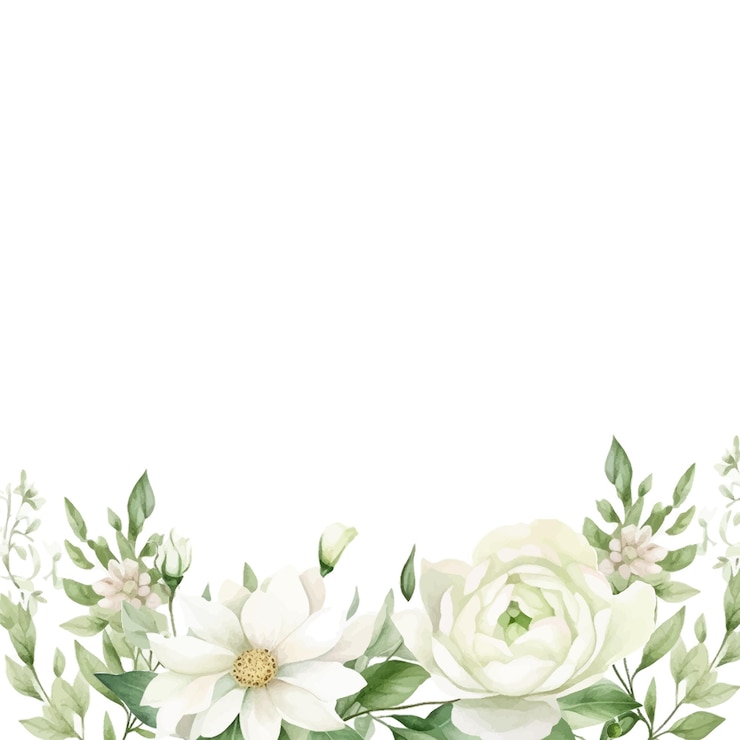 Vetor convidado de casamento vetorial com ornamento floral e moldura de ouro