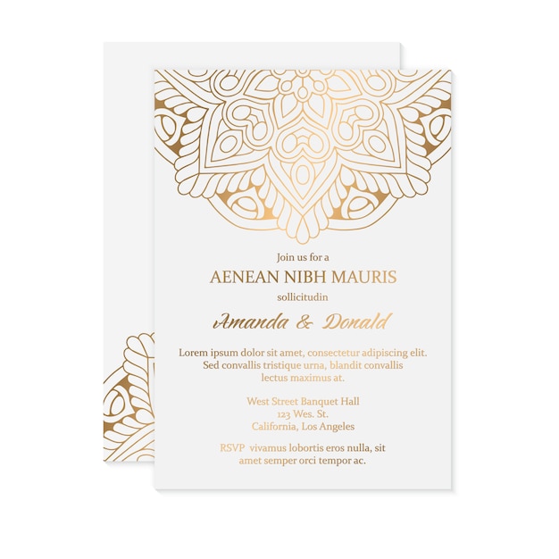 Convidado para um casamento de luxo.