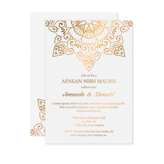 Convidado para um casamento de luxo.