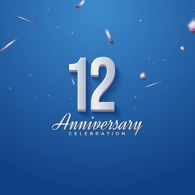 convite de 12 anos com fita prateada