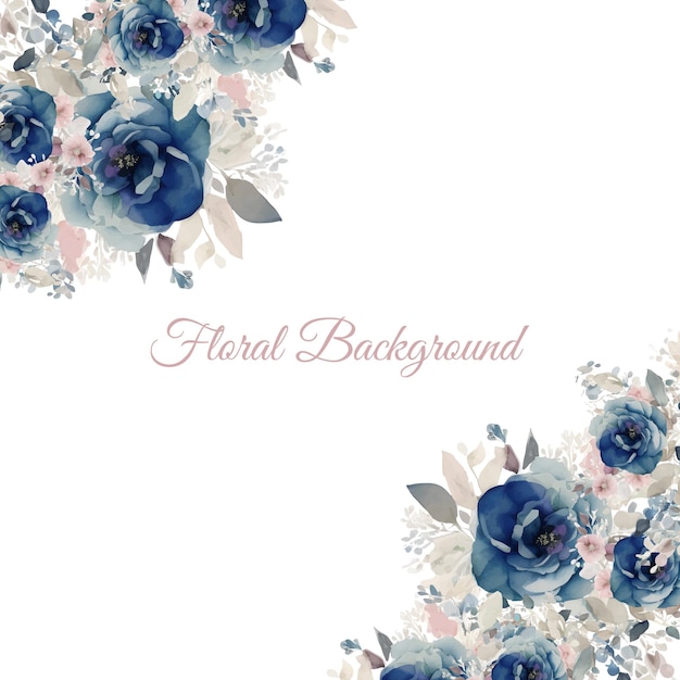 convite de casamento com fundo floral estilo ilustrador aquarela
