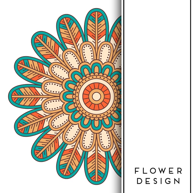 Convite de casamento de luxo com mandala