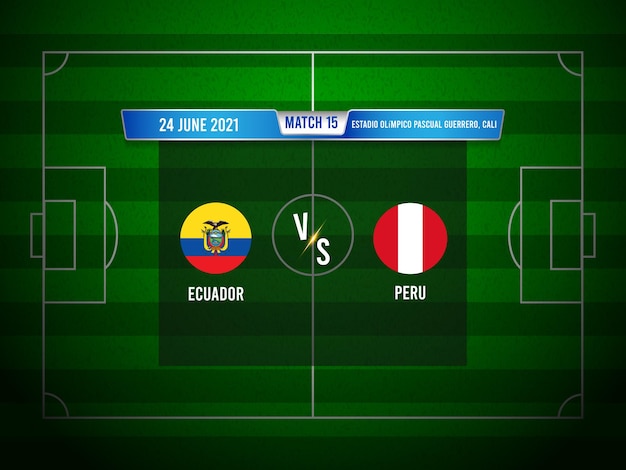 Copa américa futebol jogo equador x peru