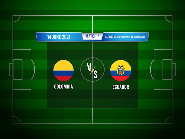 Copa américa futebol partida colômbia x equador