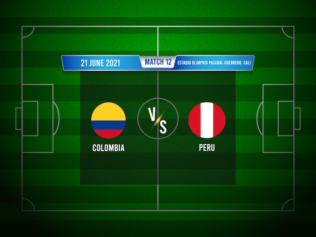 Copa américa jogo de futebol colômbia x peru