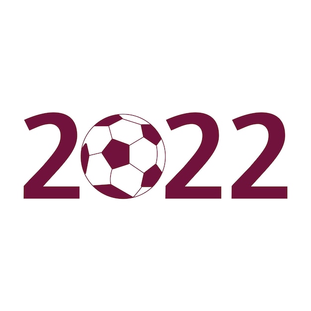 Copa de futebol do qatar 2022 campeonato mundial de futebol ilustração vetorial plana