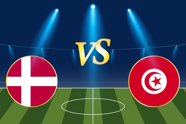 Copa do mundo da fifa qatar 2022 partidas da fase de grupos danemark vs tunísia modelo