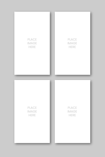 Vetor copiar histórias de espaço 4 layout de retrato histórias de mídia social postar design de visualização