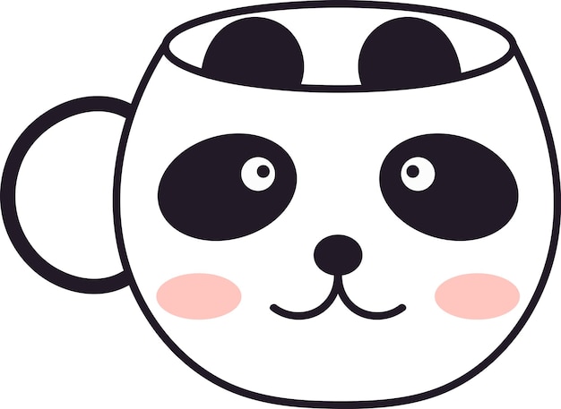Copo Com Cara De Panda