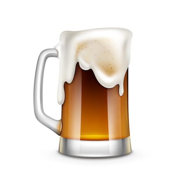 Copo de cerveja ilustração isolado