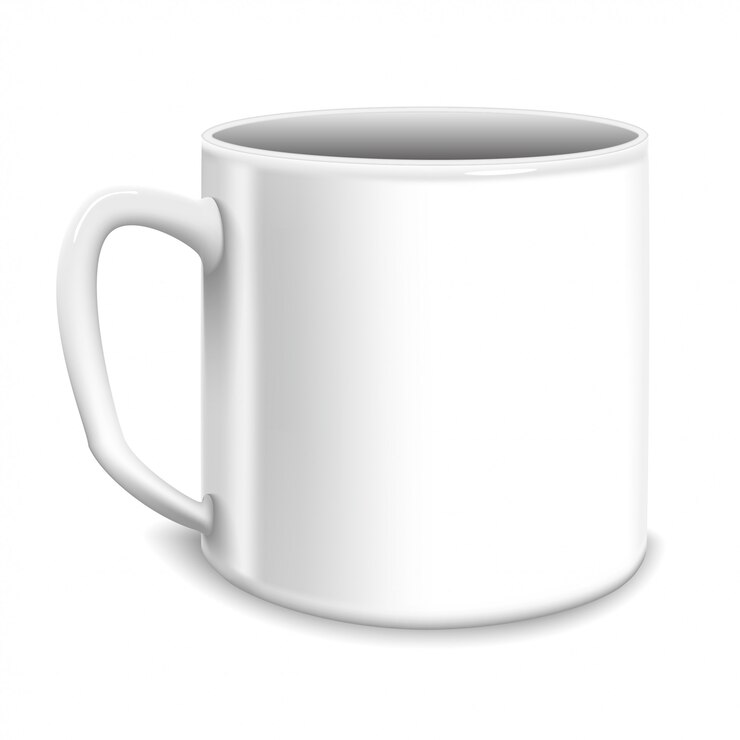 Vetor copo grande branco